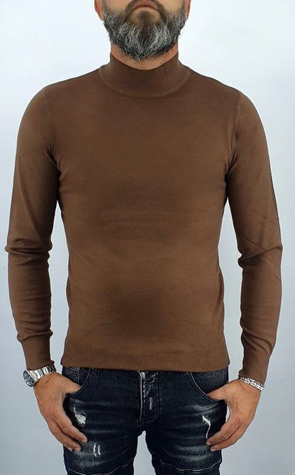 Maglione uomo invernale cardigan mezzo collo maglia sotto giacca