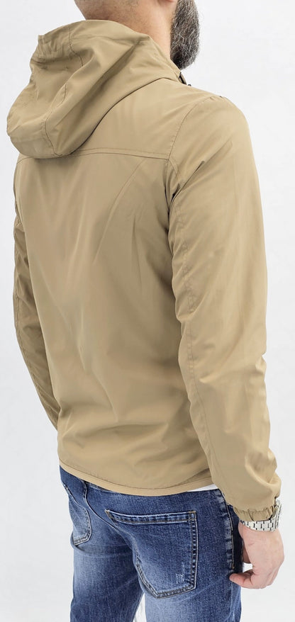 Giubbino Giubbotto leggero uomo antivento impermeabile cappuccio corto s,m,l,xl,xxl
