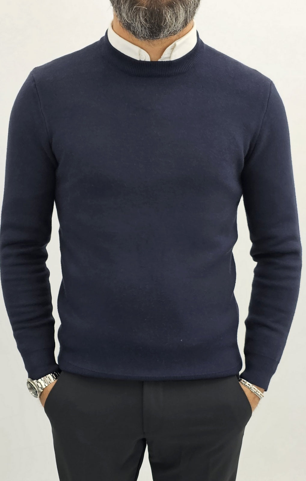Maglione uomo invernale cardigan girocollo maglia sotto giacca s,m,l,xl