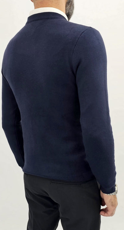 Maglione uomo invernale cardigan girocollo maglia sotto giacca s,m,l,xl