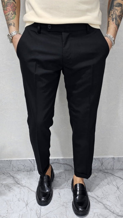 Pantalone Uomo Capri tessuto morbido elastico italy tasche molla bottone 44,46,48,50,52