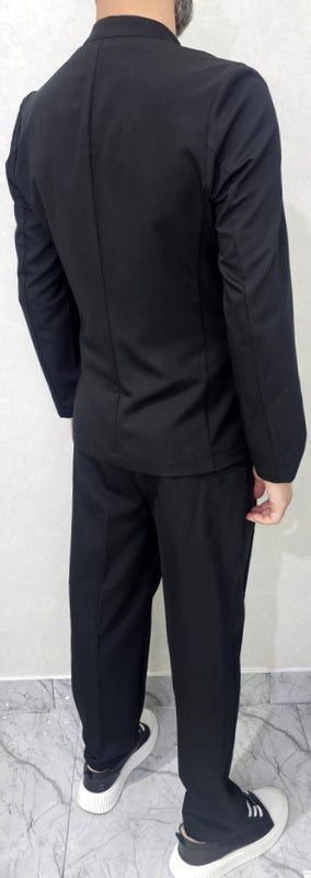 Completo uomo Coreana 1 bottone  Giacca+Pantalone Palazzo 5 colori 44,46,48,50,52