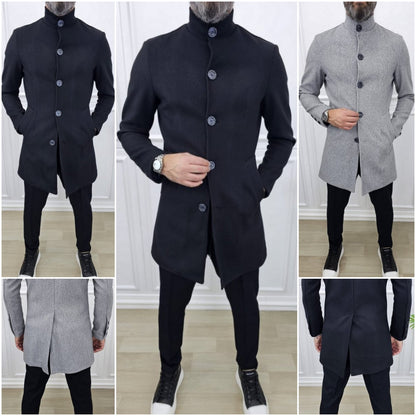 Cappotto Uomo Coreana  Nero/GRIGIO  invernale elastico s,m,l,xl,xxl