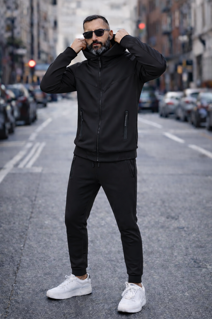Tuta Tech Primaverile Cappuccio Grigio, Nero, Panna, Fango s,m,l,xl,xxl