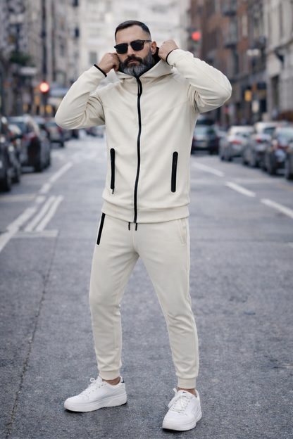 Tuta Tech Primaverile Cappuccio Grigio, Nero, Panna, Fango s,m,l,xl,xxl