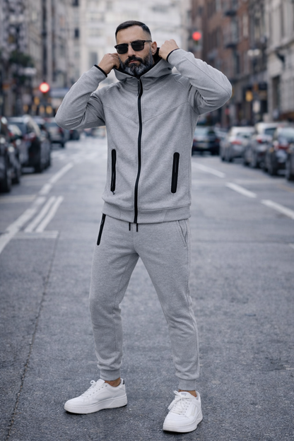 Tuta Tech Primaverile Cappuccio Grigio, Nero, Panna, Fango s,m,l,xl,xxl